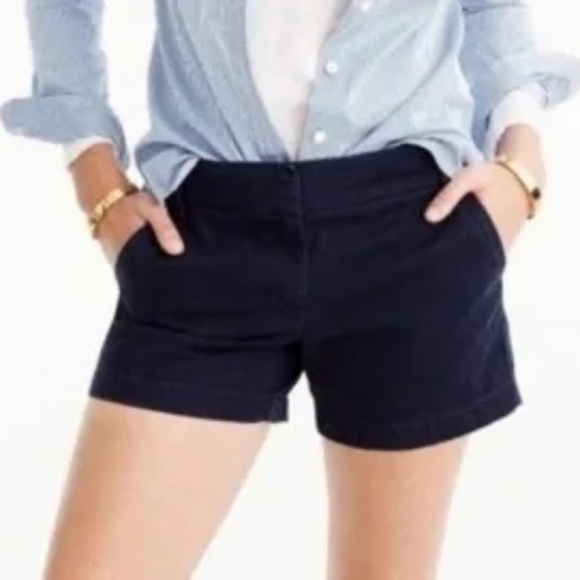J.Crew Mercantile Chino Classic Blue Navy Spring Summer Shorts, Size M - Picture 1 of 11